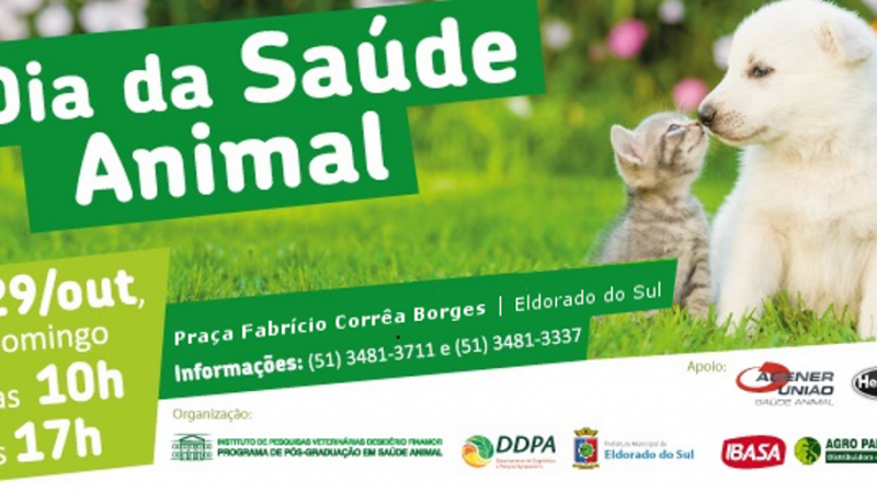 cartaz com foto de um cachorro e um gato