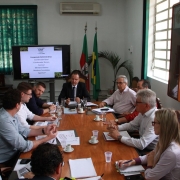 Audiência com representantes do IBRAVIN, da UVIBRA, da AGAVI e do Sindivinho. A pauta foi a substituição tributária do vinho