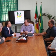 Deputado Sérgio Turra; presidente da ABCCC, Francisco Kessler Fleck;