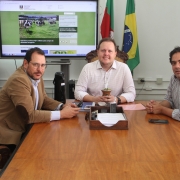 Audiência com Sr. Leôncio da Rede Pampa e o coordenador jurídico Fernando Witt