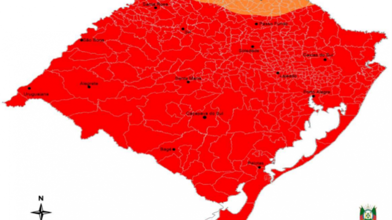 Chuva prevista para o período de 14 a 20 de maio