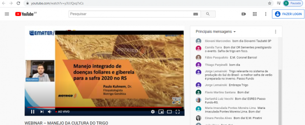 O efeito climático El Niño La Niña atua favorecendo ou desfavorecendo os patógenos da cultura do trigo