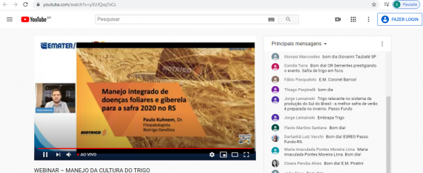 O efeito climático El Niño La Niña atua favorecendo ou desfavorecendo os patógenos da cultura do trigo 