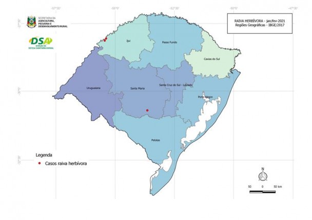 Raiva herbívora janeiro e fevereiro de 2021