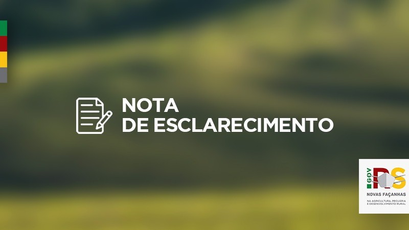 Nota de esclarecimento