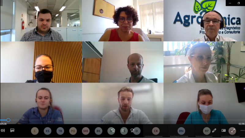 Técnicos do Monitora Ferrugem assistiram a capacitação para identificar esporos do agente causador da ferrugem asiática da soja