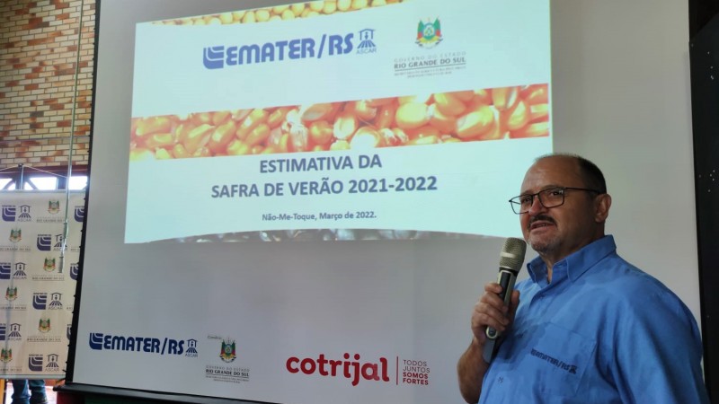 Diretor t&eacute;cnico da Emater Alencar Rugeri apresentou os dados na manh&atilde; desta ter&ccedil;a 