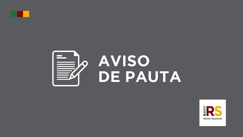 Card Aviso de pauta Novas Façanhas
