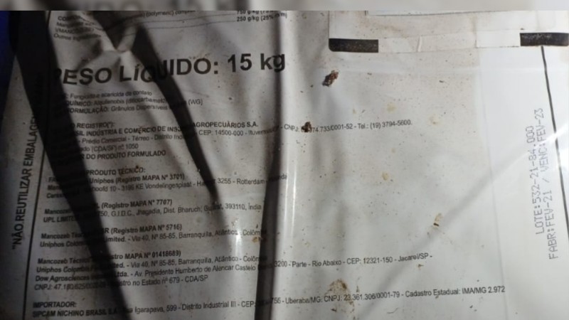 embalagem agrotóxico vencido