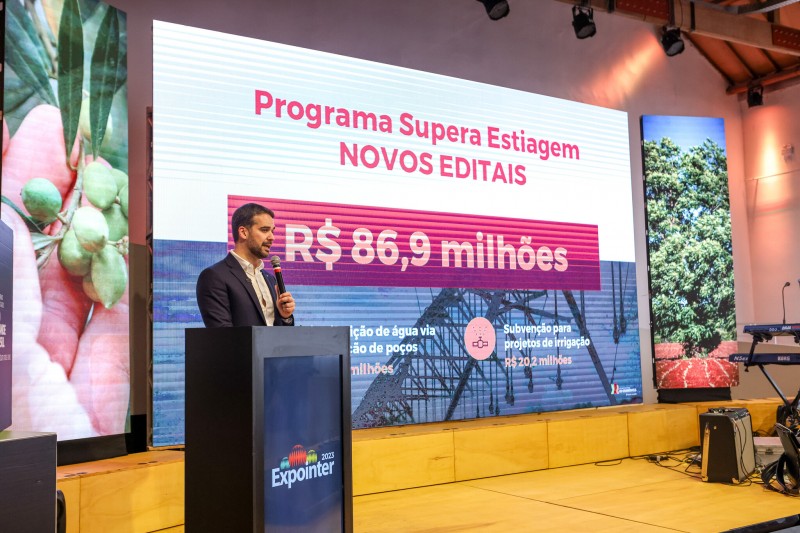 Governador Eduardo Leite supera estiagem novos editais 2023