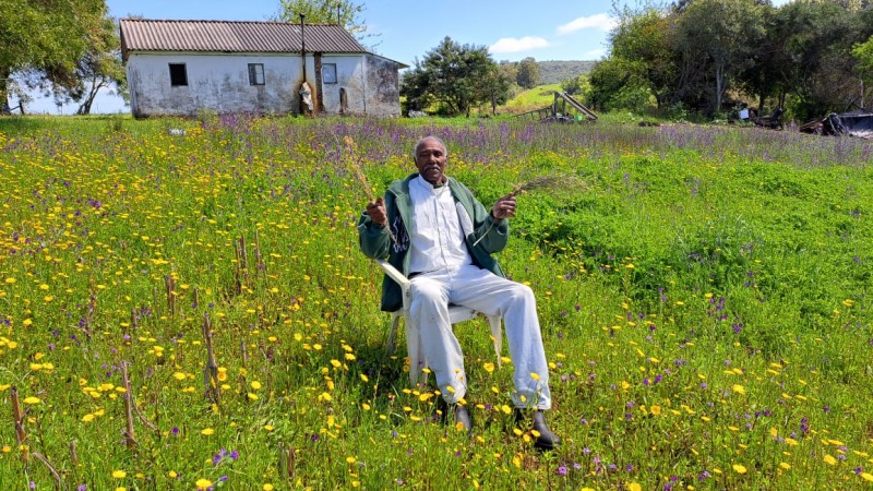 O ancião Umberto da Rosa Farias tem conhecimento de ervas curativas e mora no Quilombo Emília de Moraes, em Cerrito - Foto: Fernando Dias/Seapi