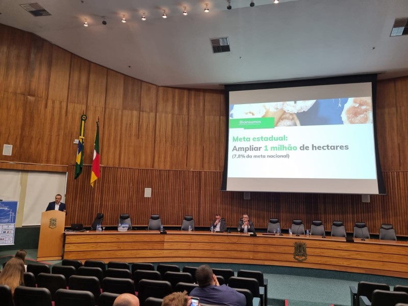 Engenheiro florestal Jackson Brilhante apresentou as oito metas do Plano ABC+RS até 2030