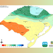 Chuva prevista (mm) de 7 a 13 de dezembro de 2023