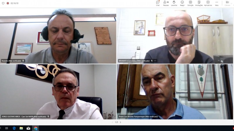 Reunião virtual da Câmara Setorial da Erva-Mate