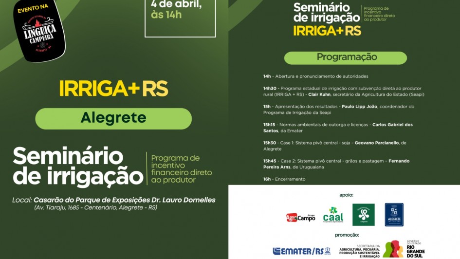 seminário de irrigação
