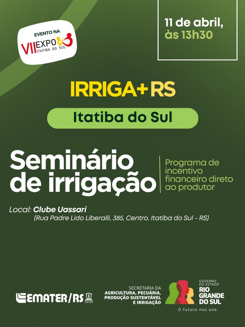 seminário de irrigaçãoitatiba do sul