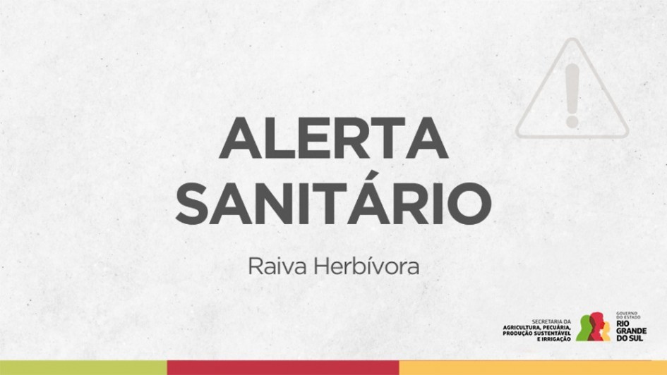 card alerta sanitário raiva herbívora