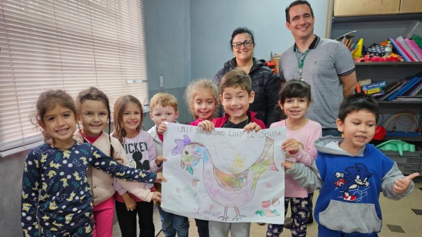 Ações de educação sanitária na Escola Municipal de Ensino Fundamental Bernardino Luís de Souza, em Montenegro