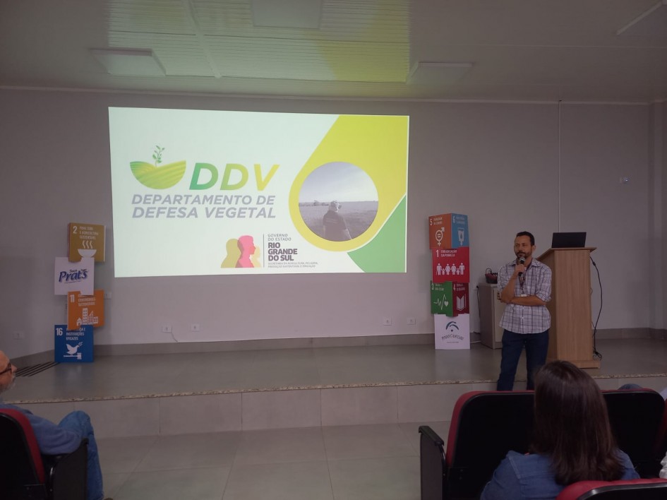 Alonso Andrade, da Seapi, fala sobre as ações desenvolvidas pelo Departamento de Defesa Vegetal (DDV) do RS
