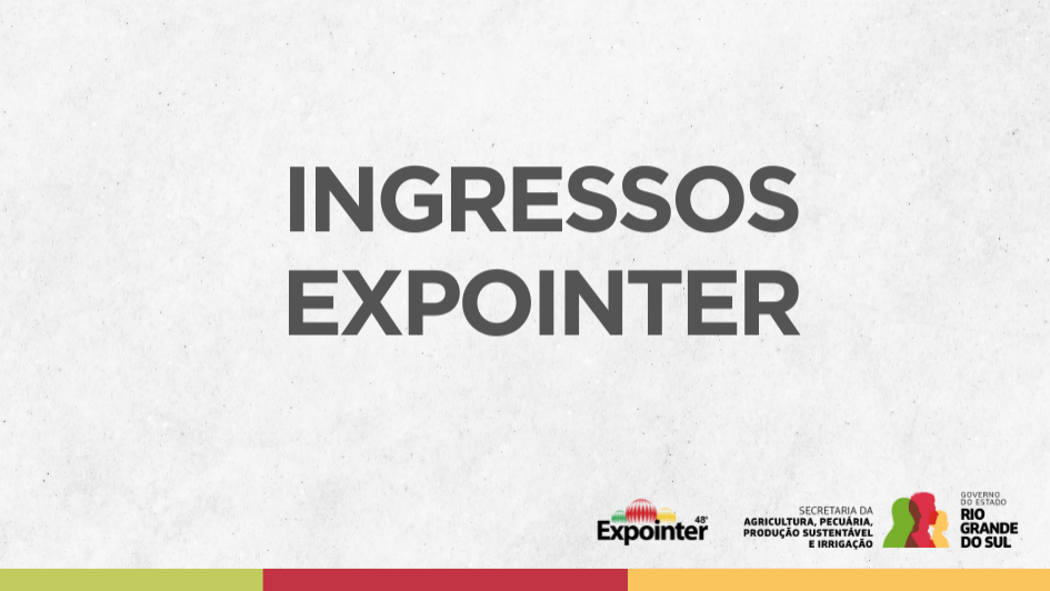 Capa Ingressos Expointer