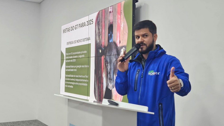 Secret&aacute;rio adjunto da Seapi M&aacute;rcio Madalena durante lan&ccedil;amento do projeto piloto -