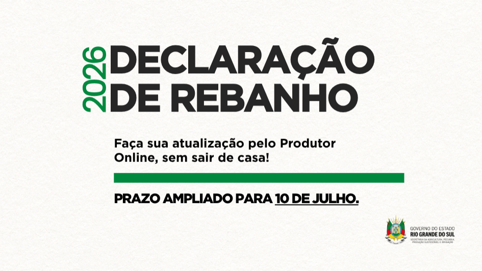 Capa Declaracao Rebanho 2026 prazo prorrogado