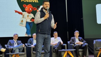 Secret&aacute;rio da Seapi, M&aacute;rcio Madalena, durante Milk Summit Mercosul, em Iju&iacute;